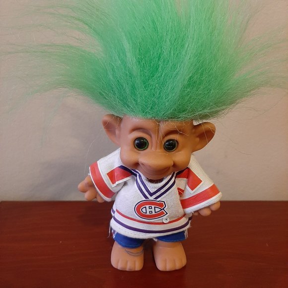 Vintage Montreal Canadiens Troll doll #25 - Picture 1 of 3